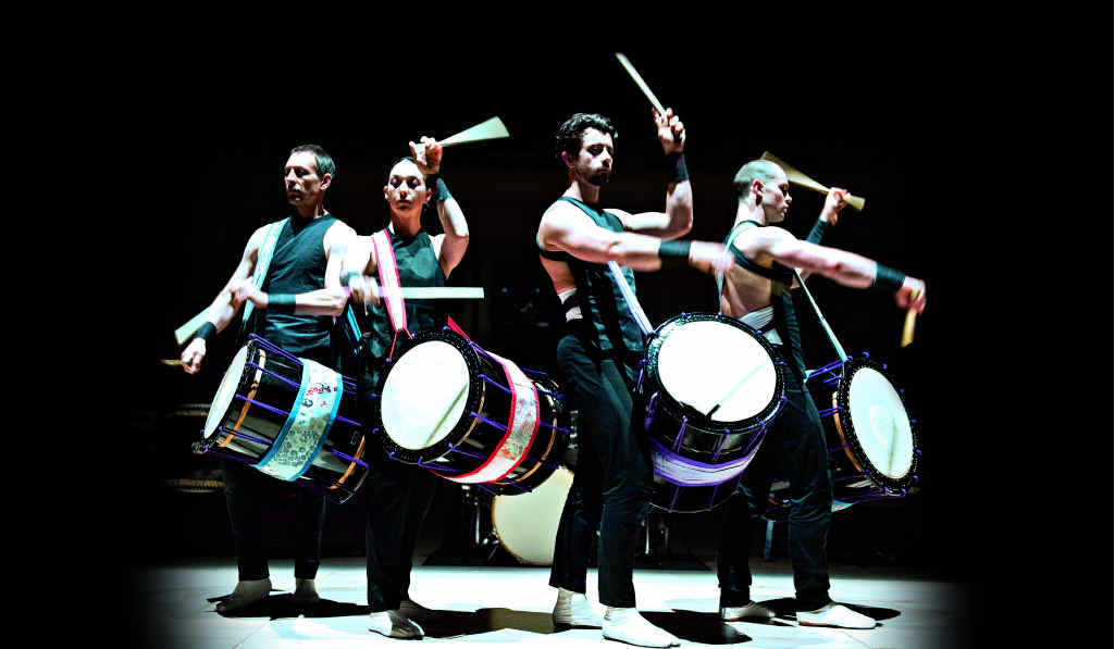A performance from TaikOz is as much about movement as it is music. A performance from TaikOz is as much about movement as it is music.